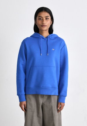 GANT SHIELD HOODIE - Sweatshirt - greece blue