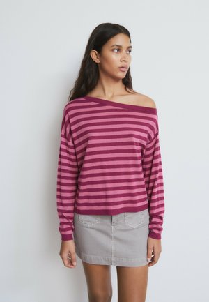 ASYMMETRISCHER GESTREIFTER  - Pullover - rosado