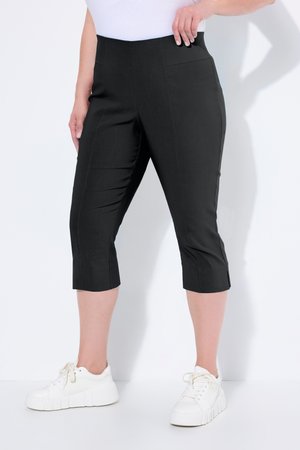 Ulla Popken, 3/4 LENGTH TROUSERS ELASTIC WAIST - Kalhoty - black
