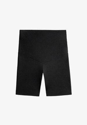 OYSHO, MATERNITY COMFORTLUX 20cm BIKER - Leggings - black