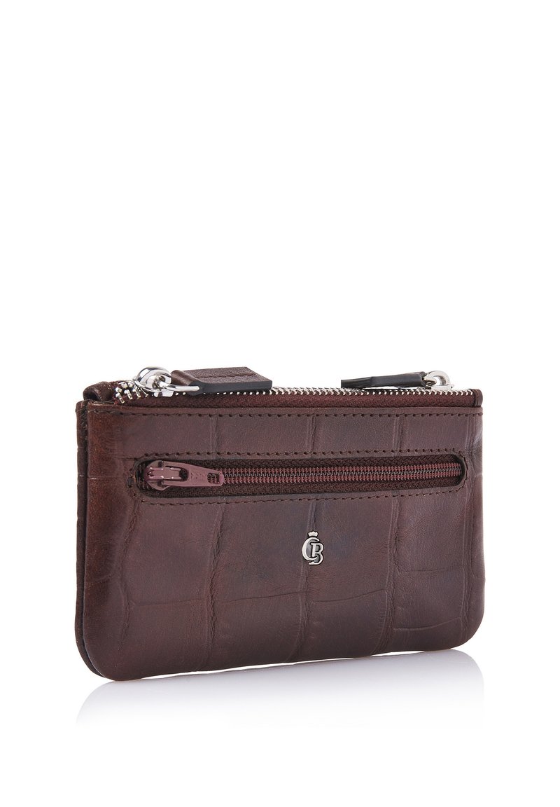Gewassen Leren Dames Rits Portemonnee Veel Pasjes Cognac - Barneys Leather