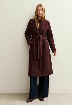 Abrigo clásico - burgundy