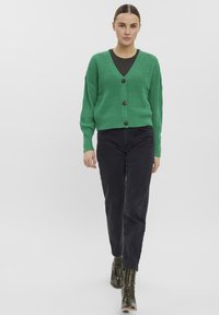Vero Moda VMLEA V NECK CUFF - Cardigan - bright green