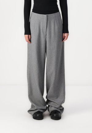 VMESTHER STRAIGHT PANT - Nohavice - medium grey melange