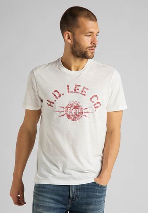 STENCIL - T-shirt imprimé - white canvas