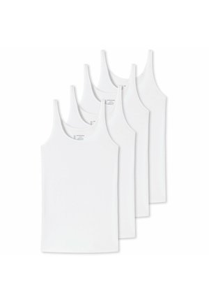 Schiesser 4 PACK TOPS  - Unterhemd/-shirt - weiß