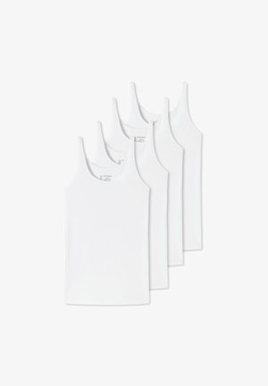 Schiesser 4 PACK TOPS - Undershirt - weiß