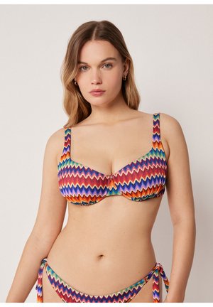 Calzedonia, VIBRANT CHEVRON BALCONETTE - Haut de bikini - multicolor
