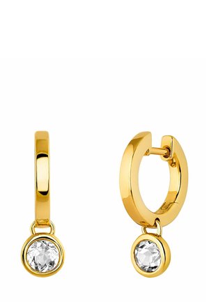 CON TOPACIO BLANCO - Pendientes - gold-colored