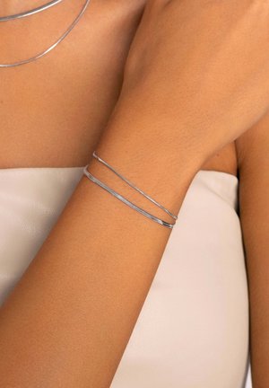 DOUBLE LISSE TAIL - Armband - silver-coloured