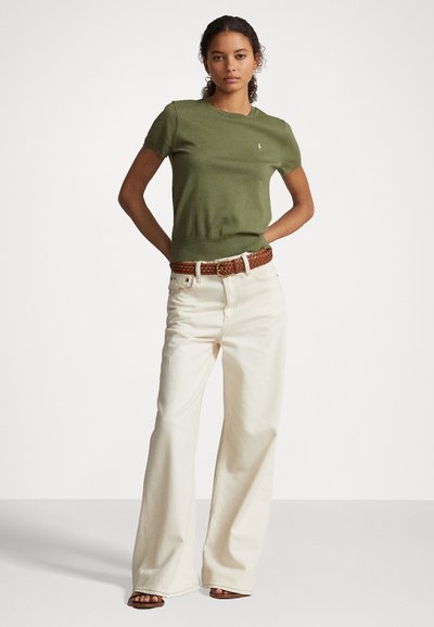 Polo Ralph Lauren PIMA COTTON SHORT SLEEVE PULLOVER - Jednoduché tričko - garden trail