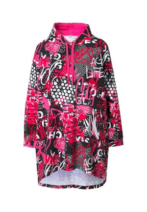 Angel of Style LONG A-LINIE PATCHPRINT - Huppari - hibiscus pink