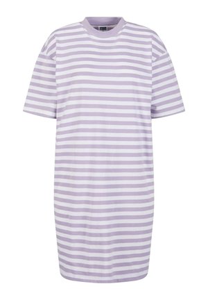 STRIPED - Vestito di maglina - white dustylilac