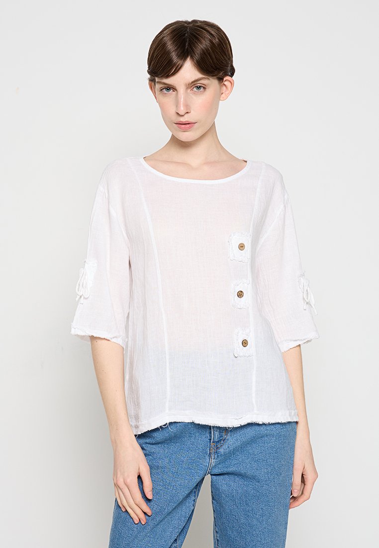 Le Monde du Lin Blouse wit