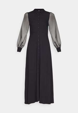 YAS YASSAVANNA ORGANZA DRESS - Rochie tip cămașă - black