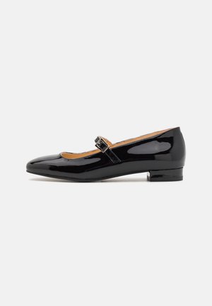 ALOHAS POR DO SOL BALLET FLATS - Balerini cu barete - onix black