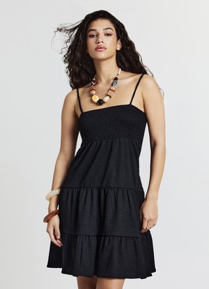 Calliope CORTO PUNTO SMOCK - Vestito casual - ultrablack