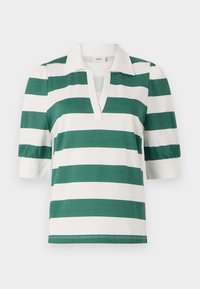 JDYDITTE V NECK - Polo shirt - cloud dancer/posey green
