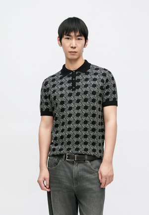 Polokošeľa - black/white