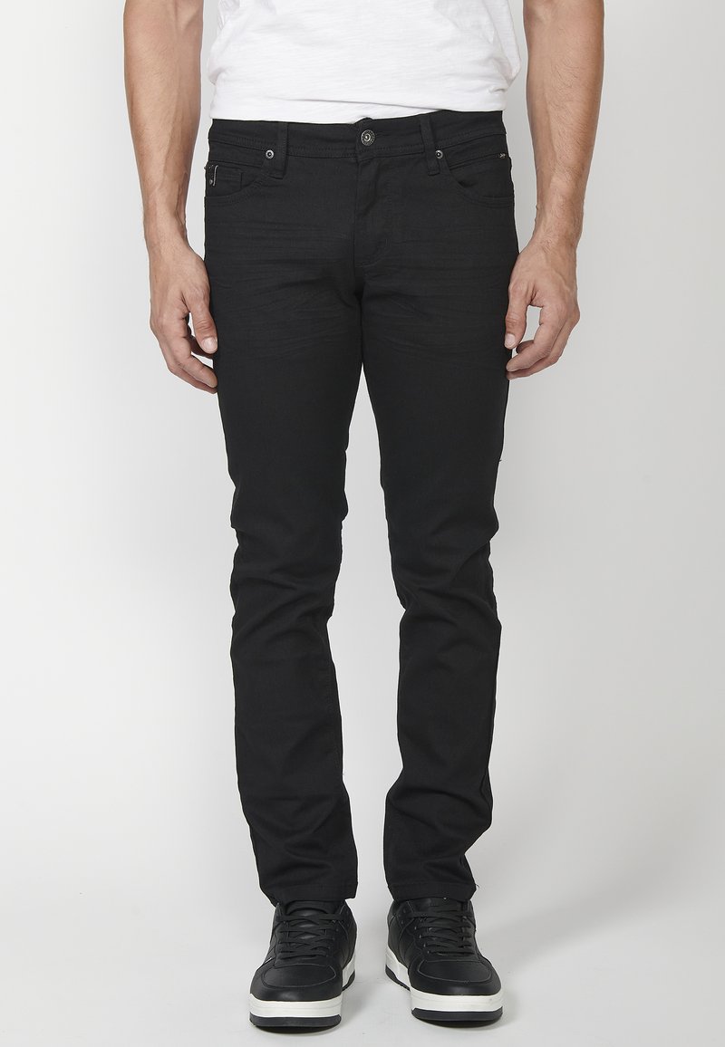 Koroshi STRETCH  - Vaqueros rectos - black