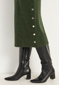 Cellbes of Sweden Gebreide jurk - green melange