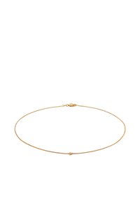 Goldkette mit einem feinen, glatten Muster, einem kleinen Sternakzent und einem Verschluss, entworfen für ein zartes Erscheinungsbild.