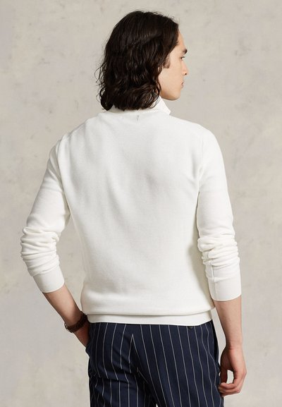 Polo Ralph Lauren LONG SLEEVE - Striktrøje - deckwash white