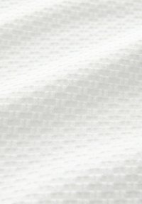 White textured fabric with a raised grid pattern, soft surface, and slight sheen. Material appears lightweight and smooth.