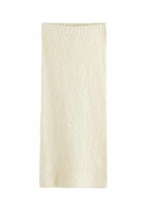 CO-ORD BOUCLÉ TEXTURED COLUMN MIDI  - Jupe crayon - white ecru