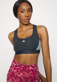 adidas Performance Sujetadores deportivos con sujeción media - black/white