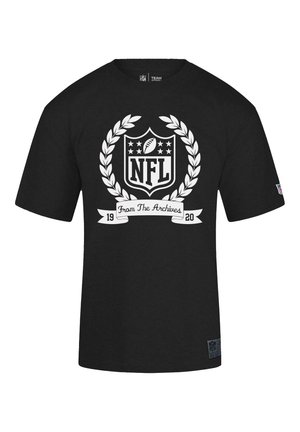 NFL WHITE SHIELD FROM THE ARCHIVES RECOVERED UNISEX - Print T-shirt - schwarz