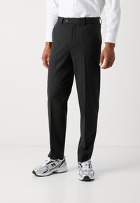 Lindbergh FORMAL PANT - Pantalones - black melange