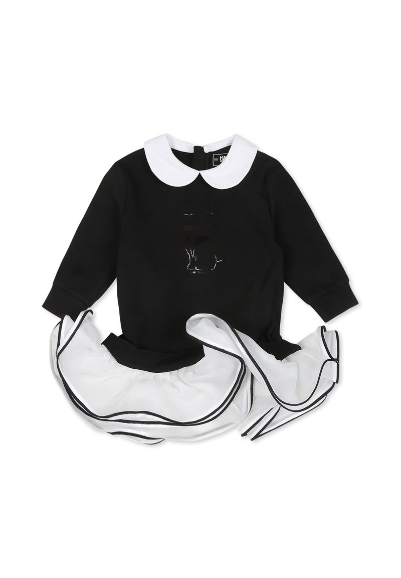 KARL LAGERFELD KIDS Cocktailjurk zwart KARL LAGERFELD KIDS Cocktailjurk zwart
