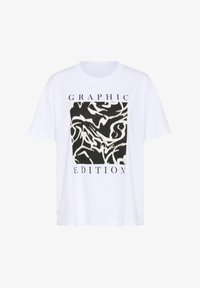 Selected, optical white graphic square