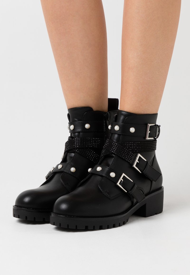 Damen Ankle Boots | Anna Field Cowboy-/Bikerstiefelette black/schwarz - MF32813 Damen Ankle Boots | Anna Field Cowboy-/Bikerstiefelette black/schwarz - MF32813