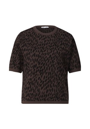 Street One, Cardigan with V-neck and button fastening - T-shirt con stampa - molten earth