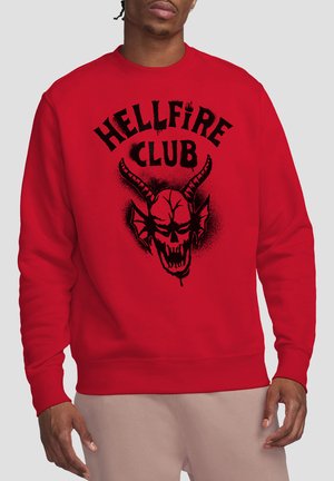 NETFLIX, STRANGER THINGS  HELLFIRE SPRAY LOGO - Sweatshirt - red