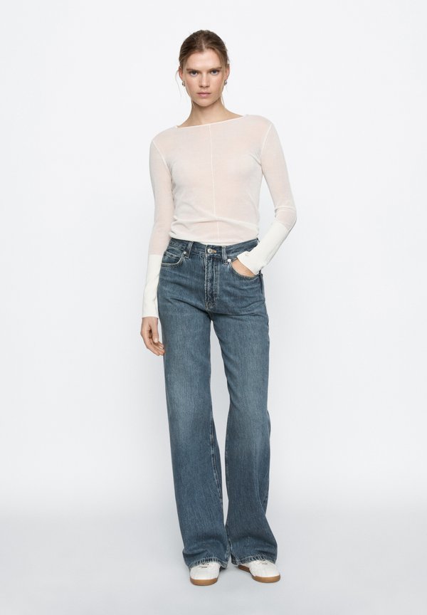 HIGH-WAIST WIDE-LEG - Jeans Straight Leg