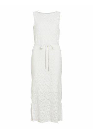 VILA, MAXIKLEID VIAMALINA ÄRMELLOSES - Nappali ruha - snow white