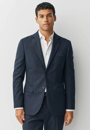 REGULAR FIT - STRIPED MUSCLE FIT MOTIONFLEX  - Sako - navy