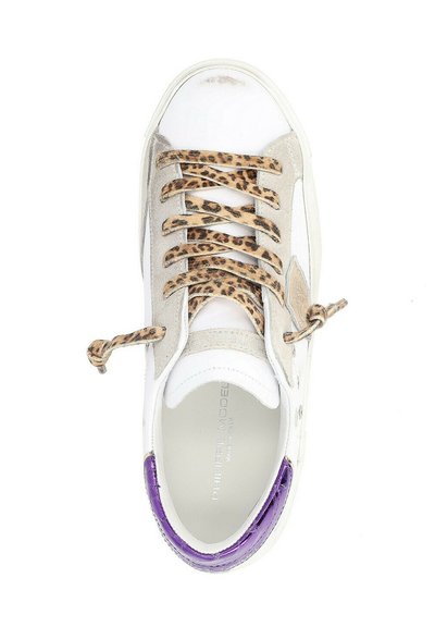 Philippe Model PARIS CON DETTAGLI ANIMALIER - Sneakers basse - bianco