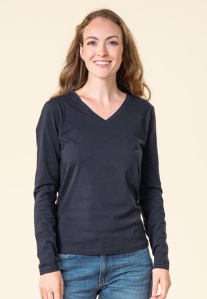 Long sleeved top - ink blue