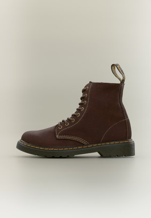 1460 PASCAL 8 EYE BOOT UNISEX - Fűzős bokacsizmák - dark brown