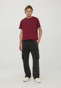 Terranova ACID WASH - Jeans baggy - nero denim