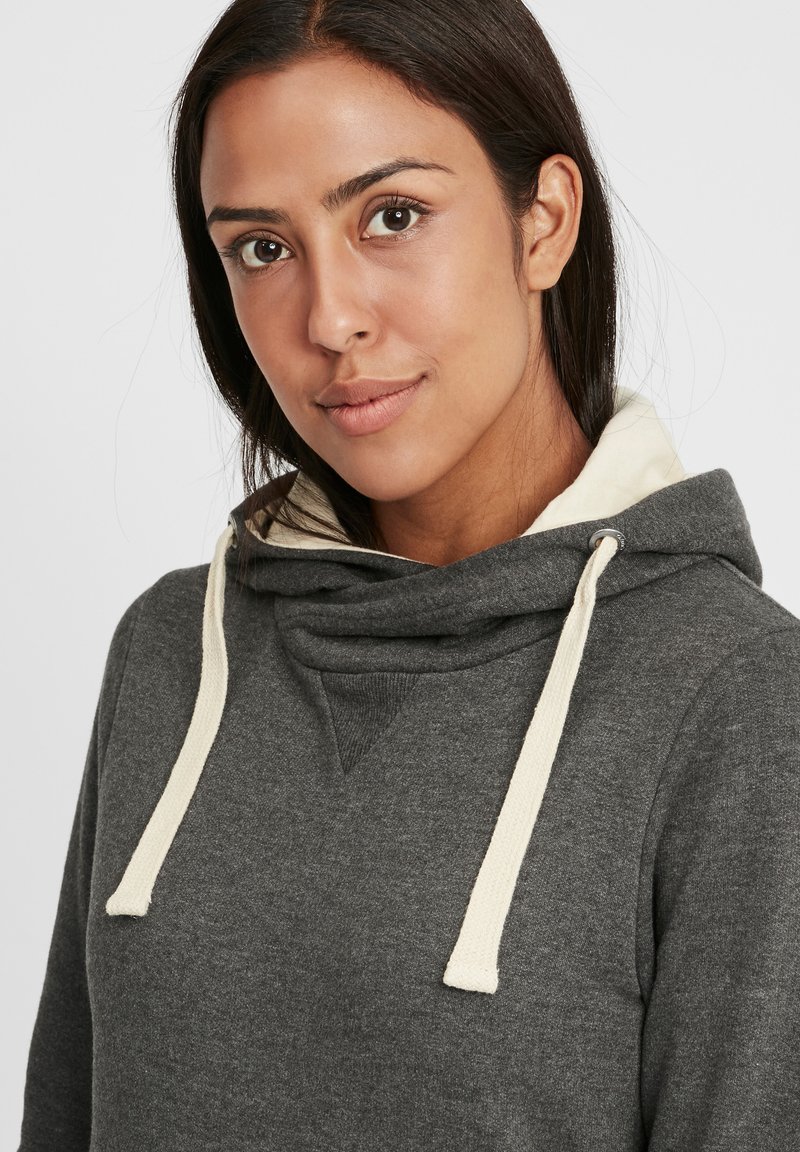 Damen Sweatshirts | Oxmo OXJENNY Kapuzenpullover charcoal/anthrazit - ZG10258 Damen Sweatshirts | Oxmo OXJENNY Kapuzenpullover charcoal/anthrazit - ZG10258