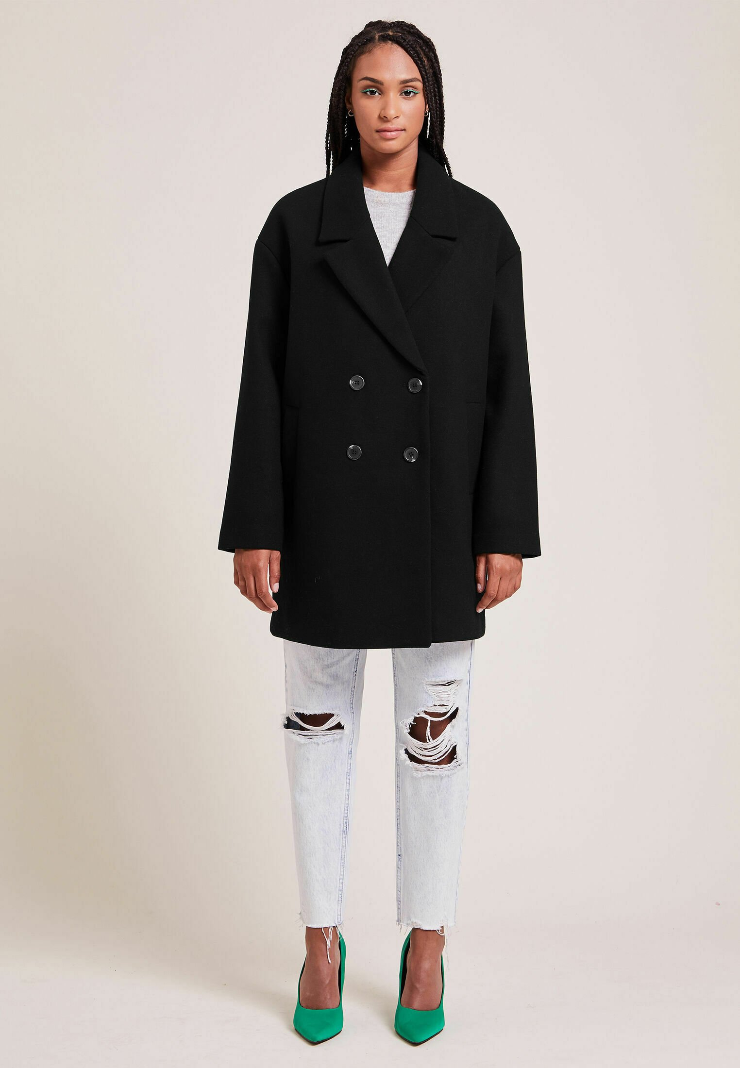 Pimkie Halflange jas - schwarz/zwart - Zalando.be