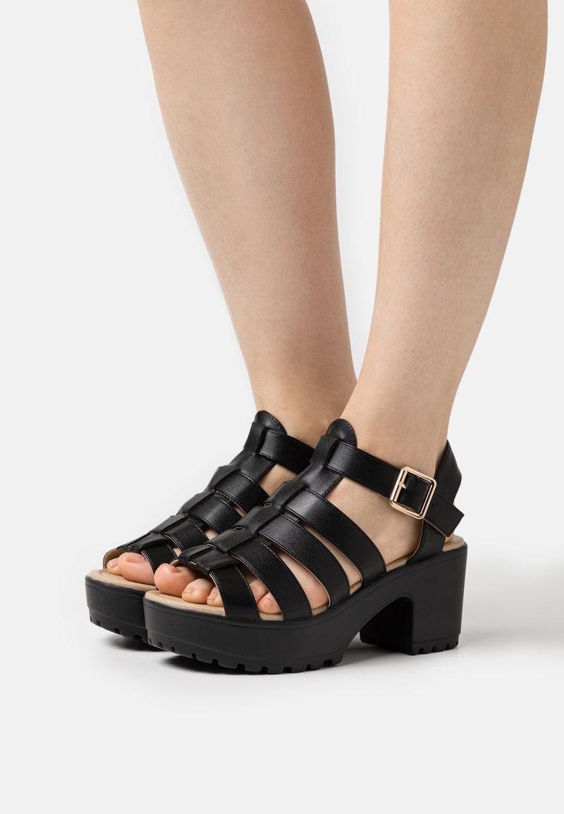 Koi Footwear LOR CHUNKY Platform sandals black Zalando.ie
