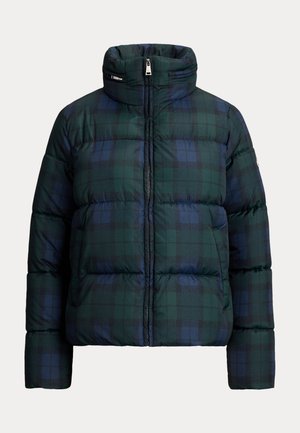 Lauren Ralph Lauren, BLACK WATCH PLAID FUNNELNECK PUFFER COAT - Зимно яке - blackwatch
