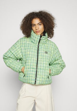 KARL LAGERFELD PUFFER JACKET - Veste d'hiver - green/yellow