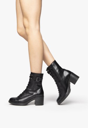 Bottines à lacets - nero